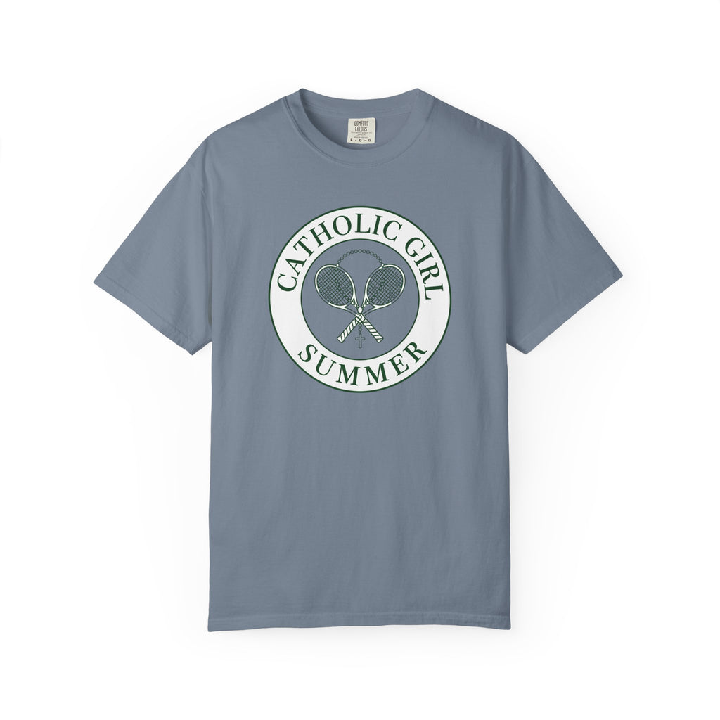 Catholic Girl Summer Tennis T-Shirt