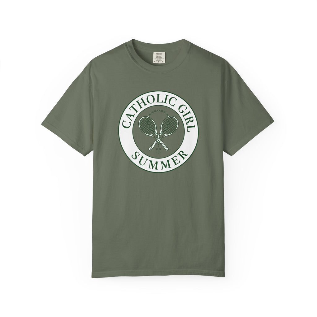 Catholic Girl Summer Tennis T-Shirt