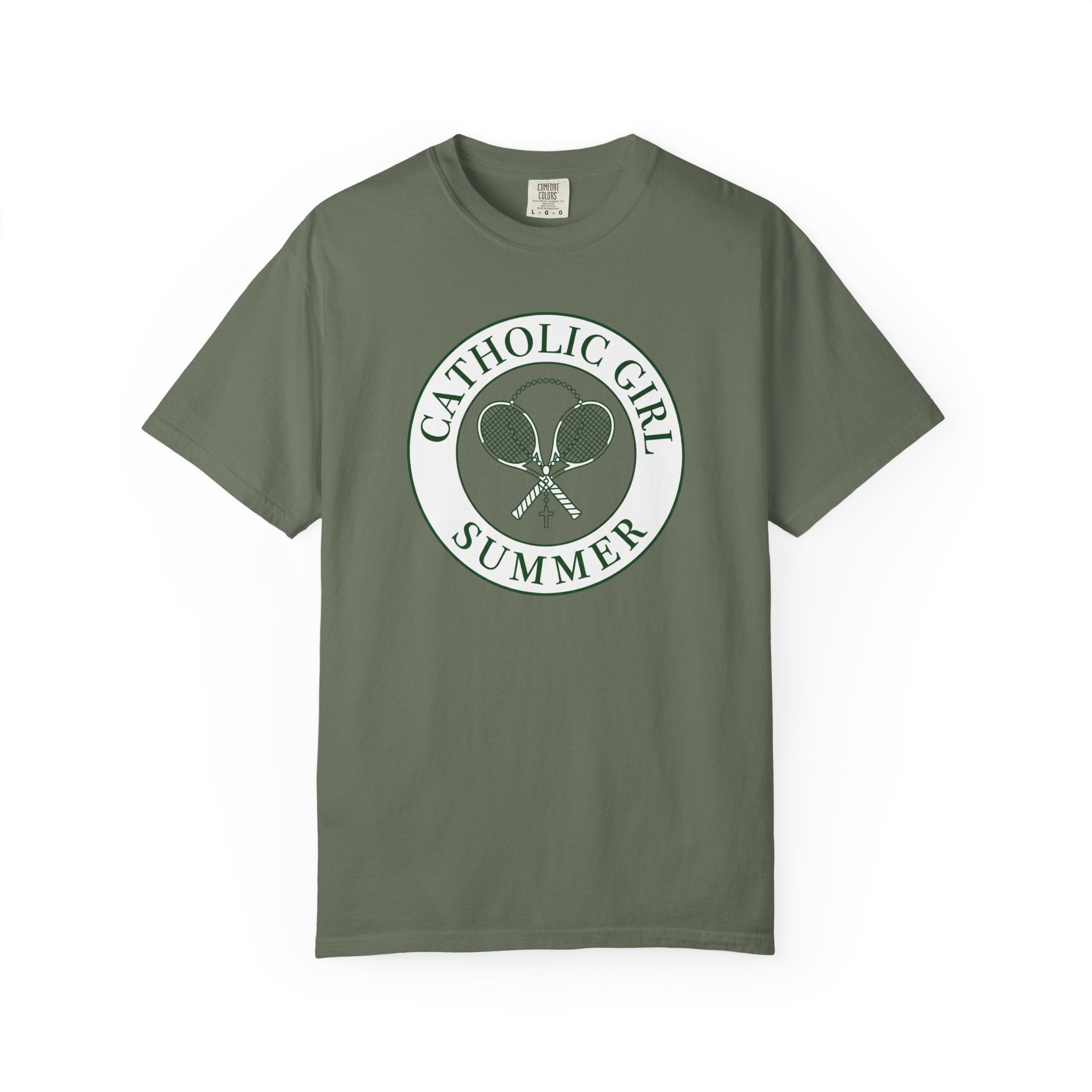 Catholic Girl Summer Tennis T-Shirt