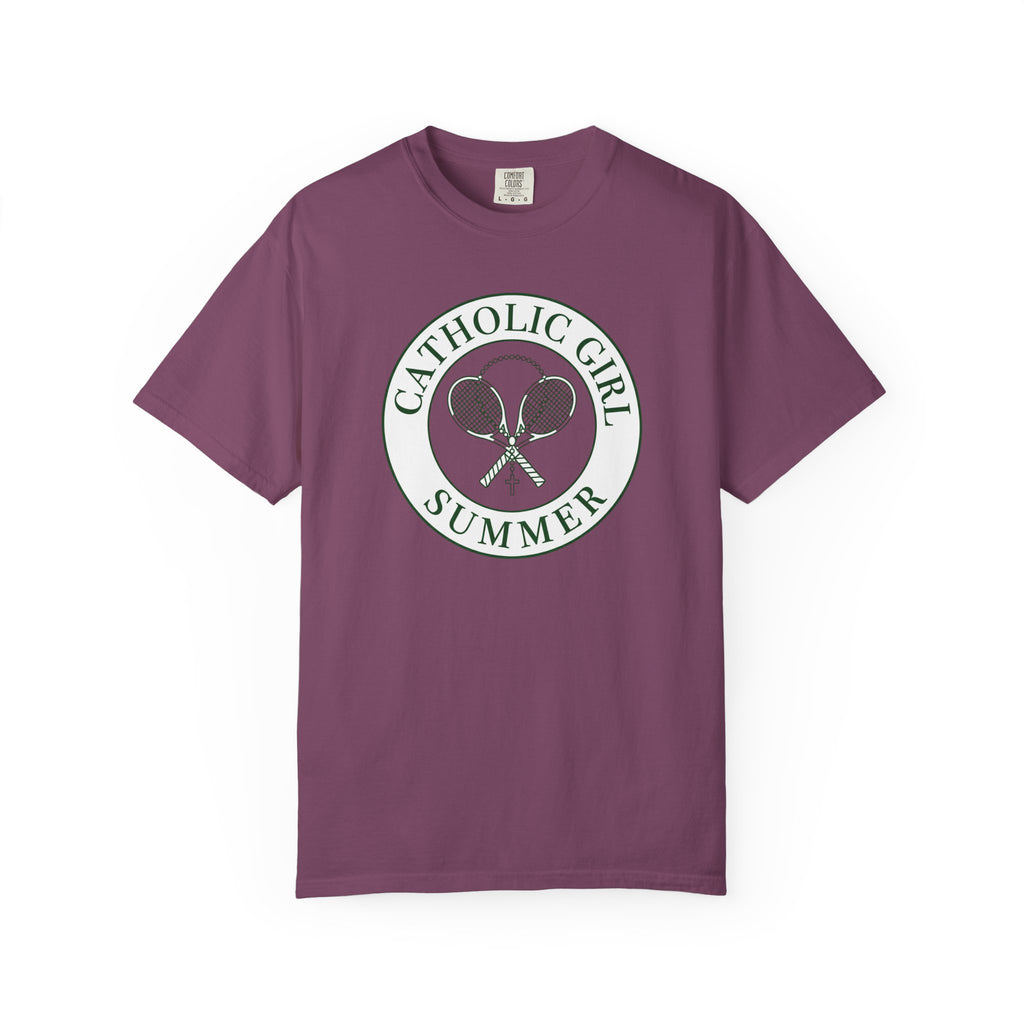 Catholic Girl Summer Tennis T-Shirt