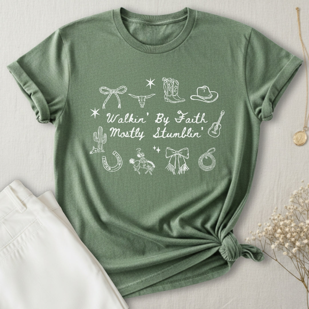 Walkin' By Faith T-Shirt